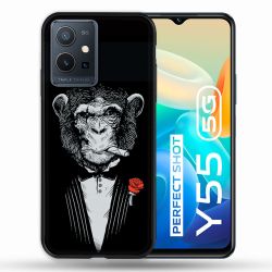 Coque Pour Vivo Y55 5G Decale Singe Mafia