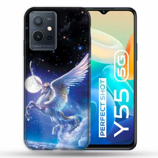 Coque Pour Vivo Y55 5G Fantastique Licorne Céleste