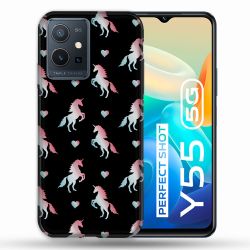 Coque Pour Vivo Y55 5G Fantastique Licorne Pattern