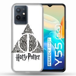 Coque Pour Vivo Y55 5G Harry Potter Hollows triangle Blanc