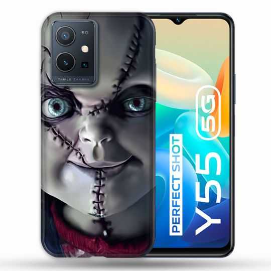 Coque Pour Vivo Y55 5G Horreur Chucky Cicatrice