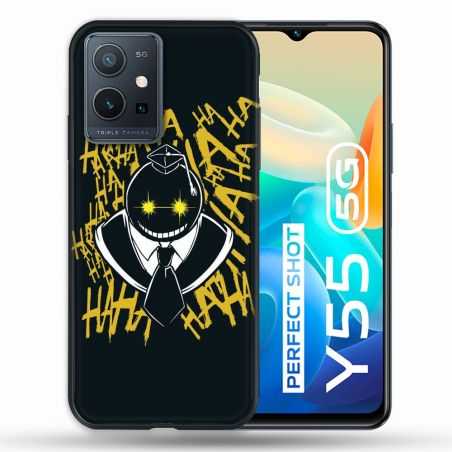 Coque Pour Vivo Y55 5G Manga Assassination Classroom Kuro Noir