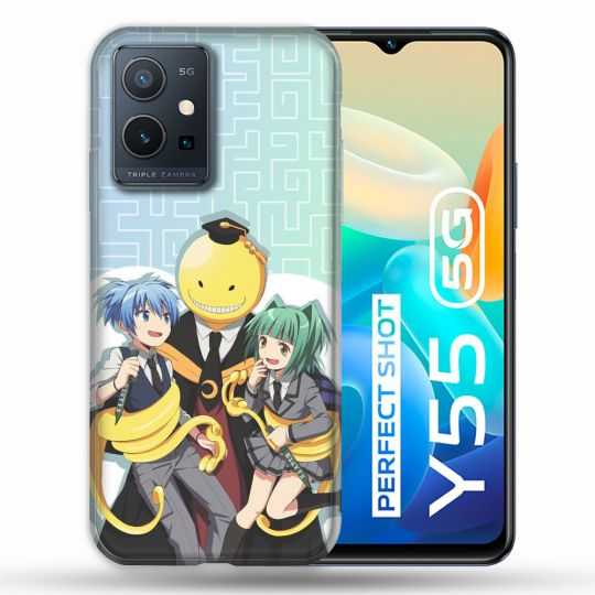 Coque Pour Vivo Y55 5G Manga Assassination Classroom Kuro Trio