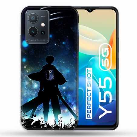 Coque Pour Vivo Y55 5G Manga Attaque Titans Levi