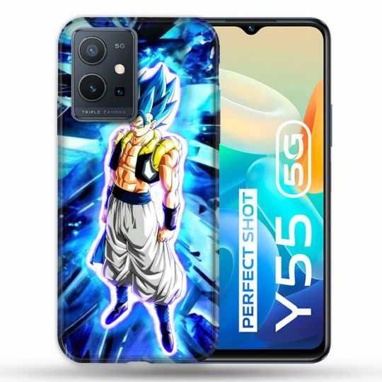 Coque Pour Vivo Y55 5G Manga Dragon Ball Gogeta Lumiere