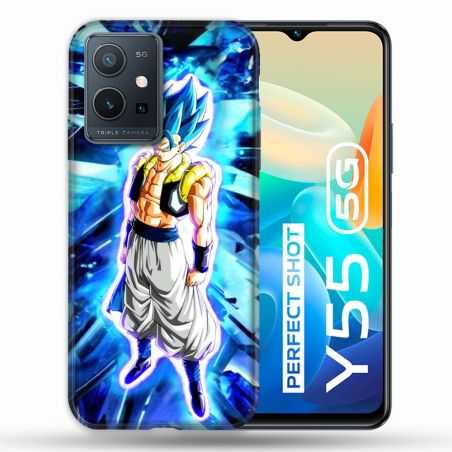 Coque Pour Vivo Y55 5G Manga Dragon Ball Gogeta Lumiere