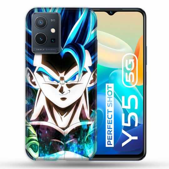 Coque Pour Vivo Y55 5G Manga Dragon Ball Gogeta Visage