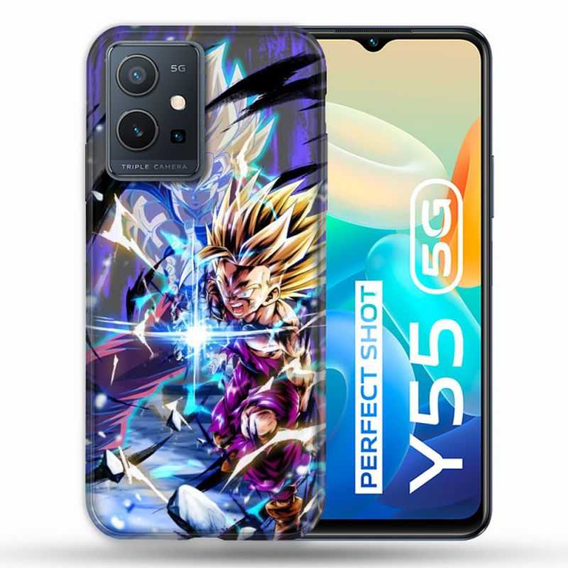 Coque Pour Vivo Y55 5G Manga Dragon Ball Sangohan Duo