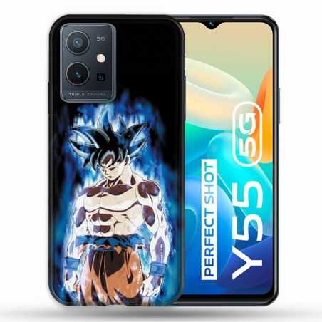 Coque Pour Vivo Y55 5G Manga Dragon Ball Sangoku Noir