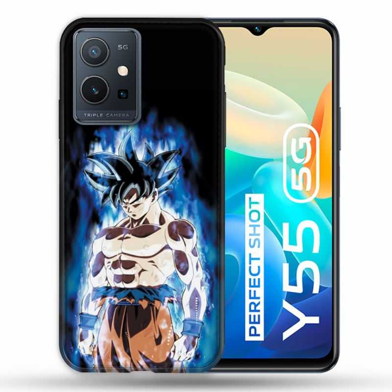 Coque Pour Vivo Y55 5G Manga Dragon Ball Sangoku Noir