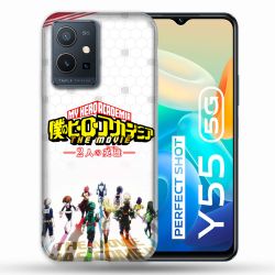 Coque Pour Vivo Y55 5G Manga My Hero Academia Blanc