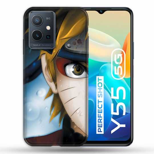 Coque Pour Vivo Y55 5G Manga Naruto Blanc