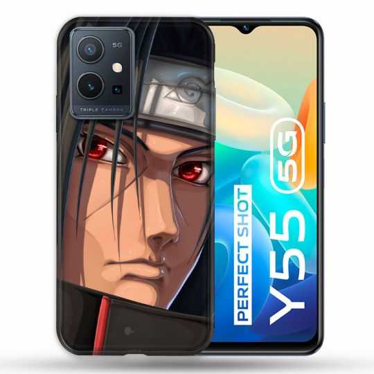 Coque Pour Vivo Y55 5G Manga Naruto Itachi Visage