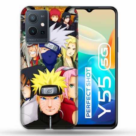 Coque Pour Vivo Y55 5G Manga Naruto Team
