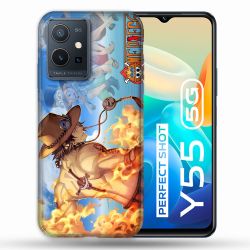 Coque Pour Vivo Y55 5G Manga One Piece Ace Color