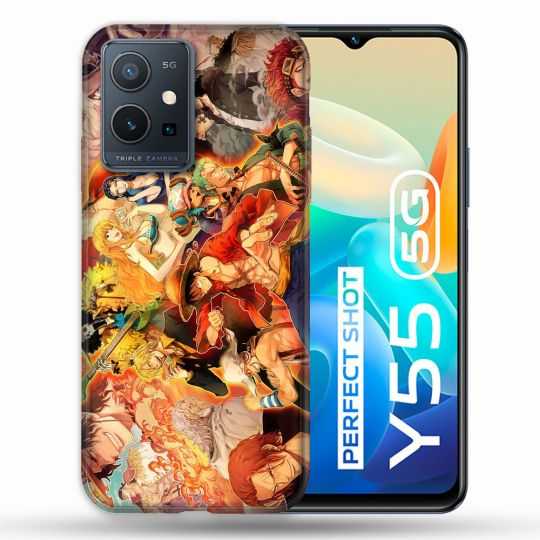Coque Pour Vivo Y55 5G Manga One Piece Nakama