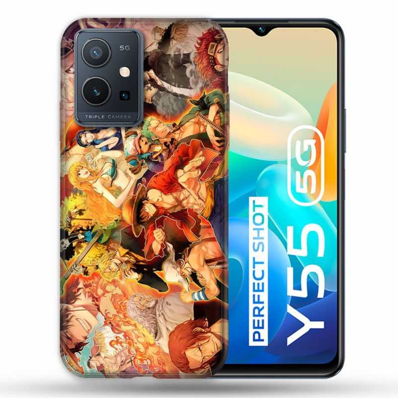 Coque Pour Vivo Y55 5G Manga One Piece Nakama