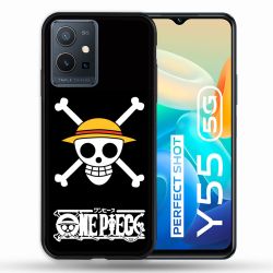 Coque Pour Vivo Y55 5G Manga One Piece Tete de Mort
