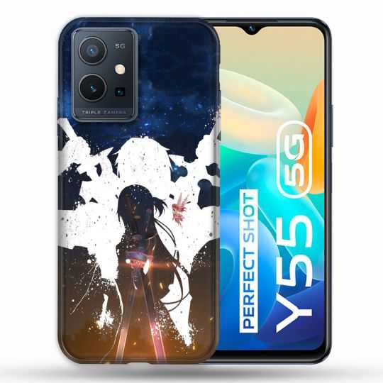Coque Pour Vivo Y55 5G Manga SAO sword Art Online Asuna
