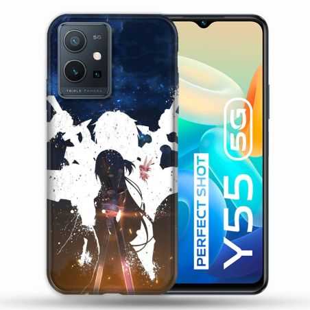 Coque Pour Vivo Y55 5G Manga SAO sword Art Online Asuna