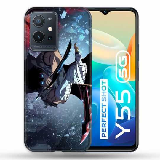 Coque Pour Vivo Y55 5G Manga Solo Leveling Sung Epee