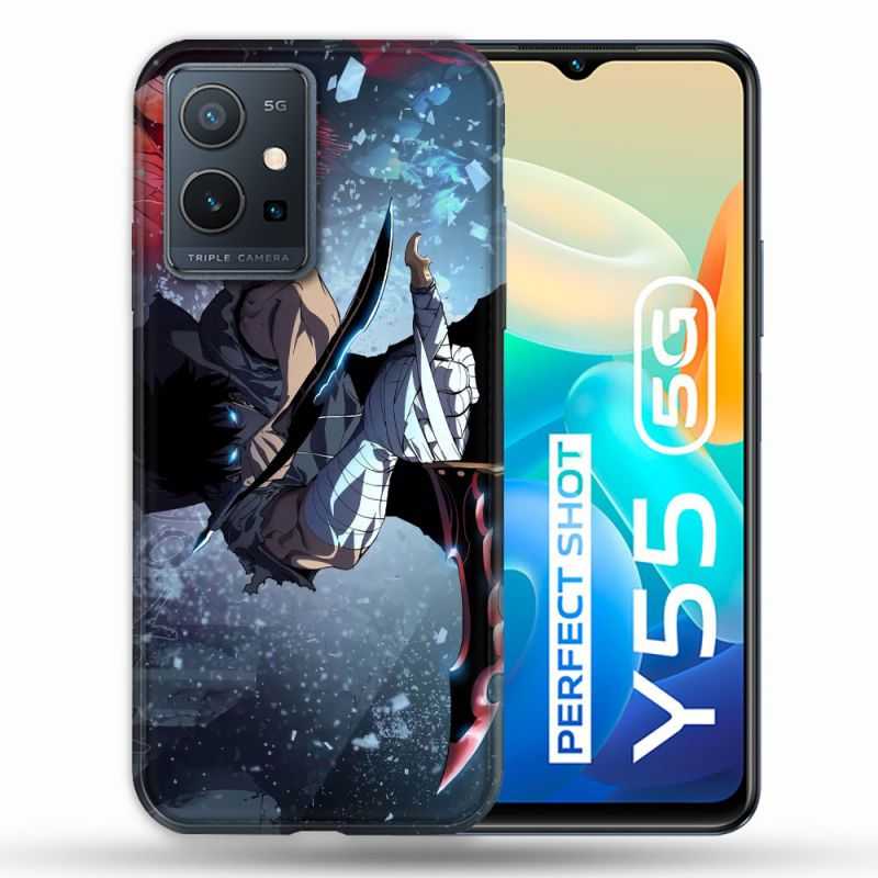 Coque Pour Vivo Y55 5G Manga Solo Leveling Sung Epee