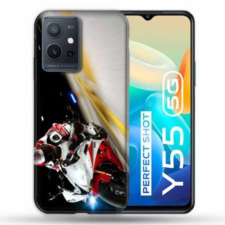 Coque Pour Vivo Y55 5G Moto Course GP R6