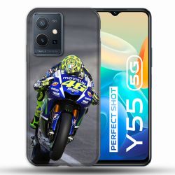 Coque Pour Vivo Y55 5G Moto Course GP Wheeling 46