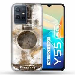 Coque Pour Vivo Y55 5G Musique Guitare Tag