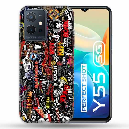 Coque Pour Vivo Y55 5G Musique Rock Groupe