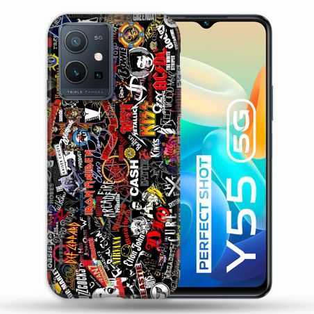 Coque Pour Vivo Y55 5G Musique Rock Groupe
