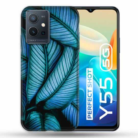 Coque Pour Vivo Y55 5G Nature Feuille Palmier