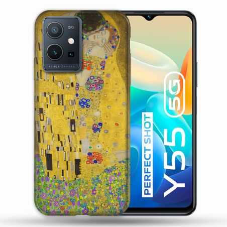 Coque Pour Vivo Y55 5G Peinture Le Baiser