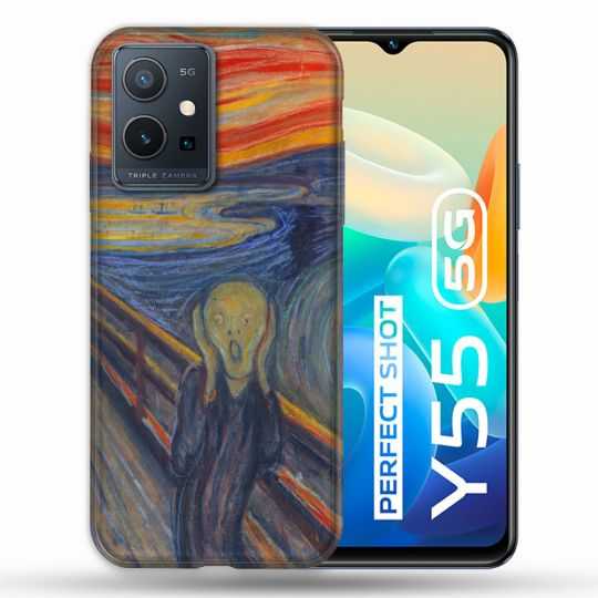 Coque Pour Vivo Y55 5G Peinture Le Cri