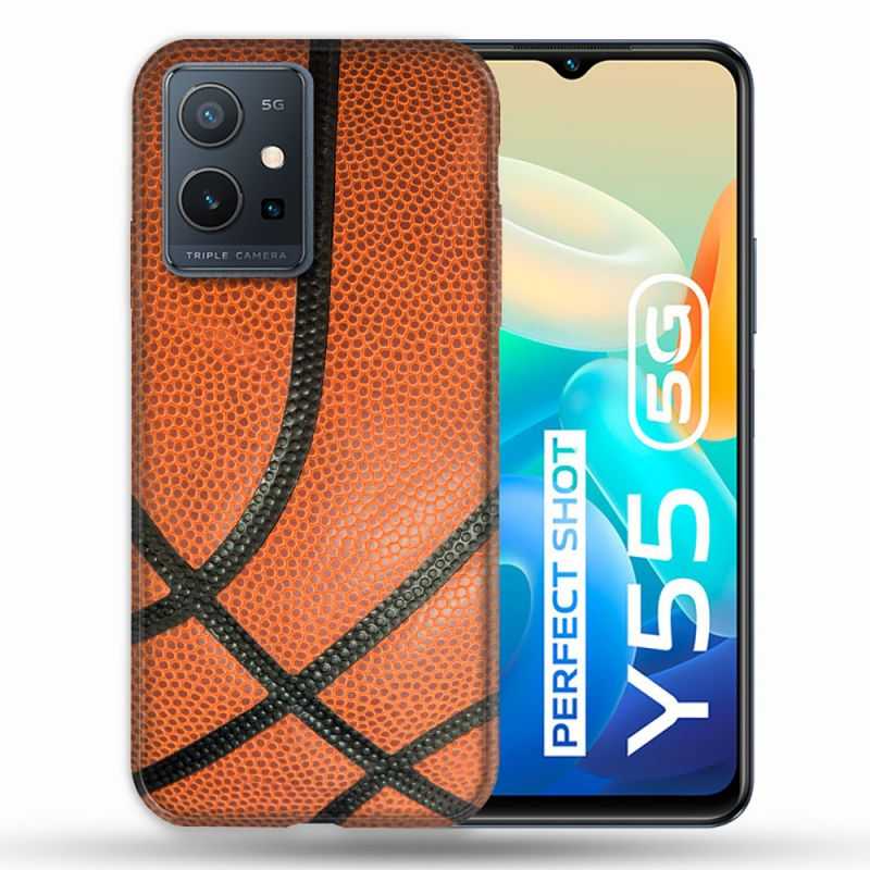 Coque Pour Vivo Y55 5G Sport Ballon Basket