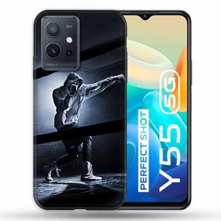 Coque Pour Vivo Y55 5G Sport Boxe Poing