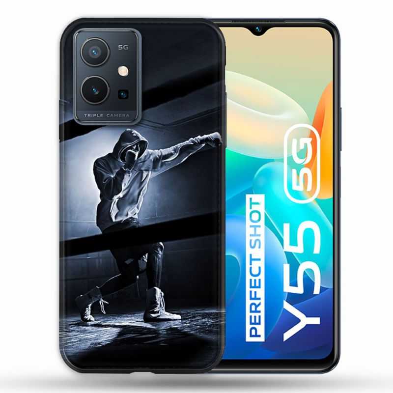 Coque Pour Vivo Y55 5G Sport Boxe Poing