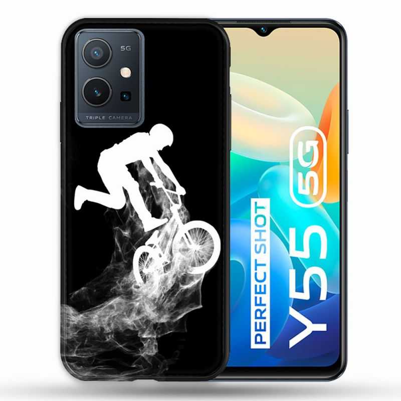 Coque Pour Vivo Y55 5G Sport VTT Noir
