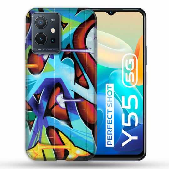 Coque Pour Vivo Y55 5G Street Art Graf Color