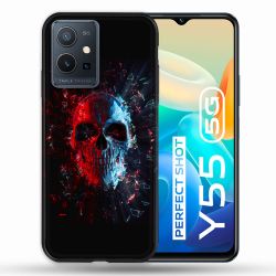 Coque Pour Vivo Y55 5G Tete de Mort Deflagration