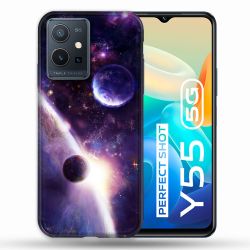 Coque Pour Vivo Y55 5G Univers Planete Stellaire
