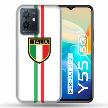 Coque Pour Vivo Y55 5G Voyage Italie 3 Blanc