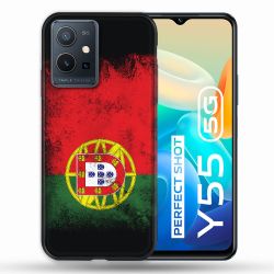 Coque Pour Vivo Y55 5G Voyage Portugal Drapeau