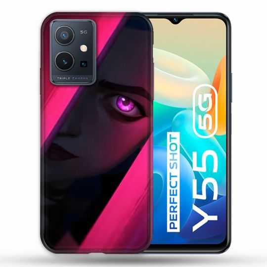 Coque Pour Vivo Y55 5G Arcane Jynx Rose