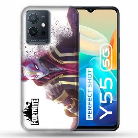 Coque Pour Vivo Y55 5G Fortnite Blanc