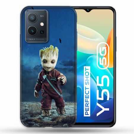 Coque Pour Vivo Y55 5G Groot Bleu