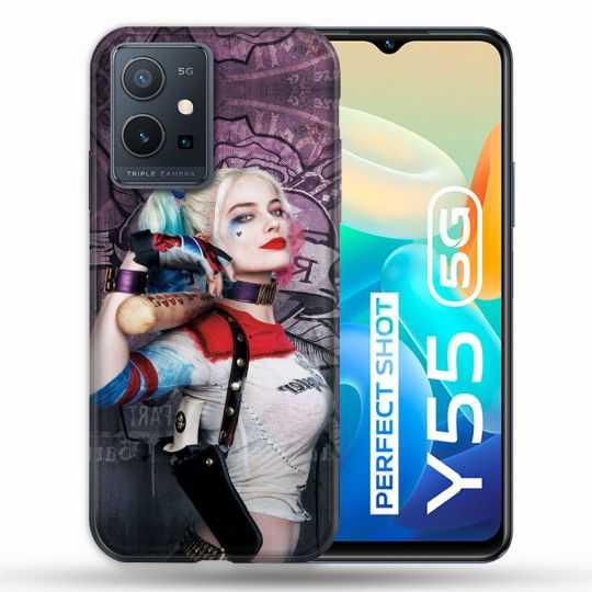 Coque Pour Vivo Y55 5G Harley Quinn Batte