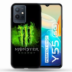 Coque Pour Vivo Y55 5G Monster Energy Vert