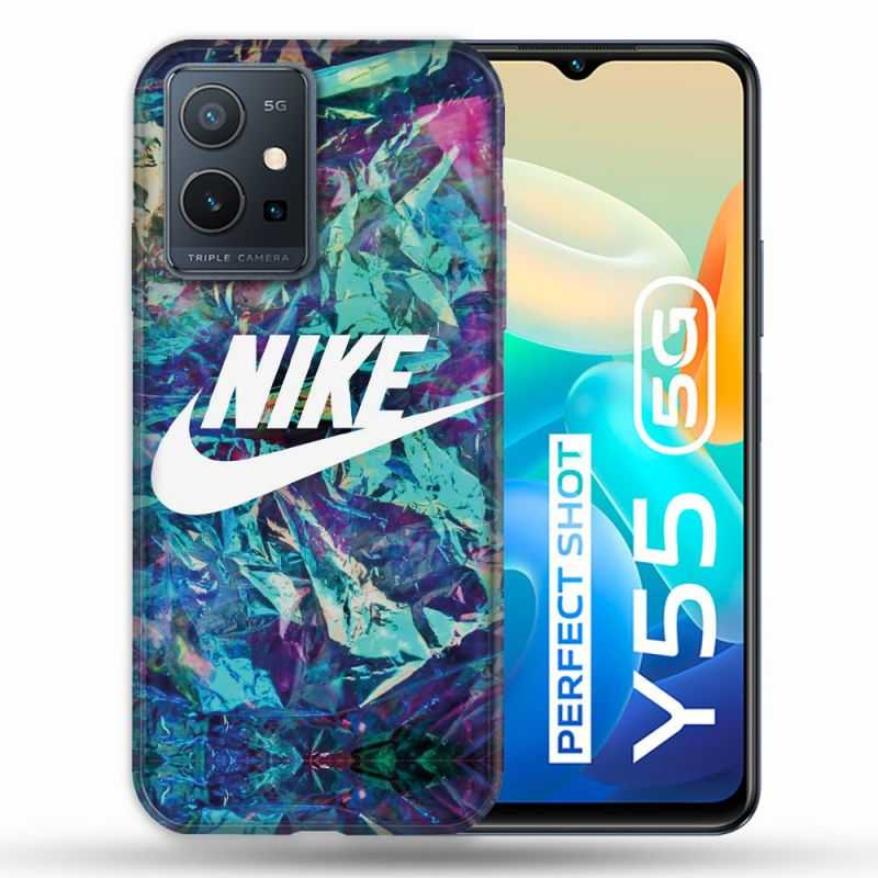 Coque Pour Vivo Y55 5G Nike Turquoise