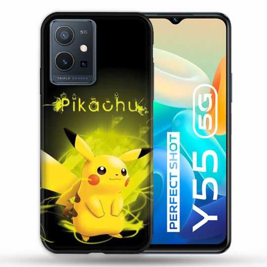 Coque Pour Vivo Y55 5G Pokemon Pikachu Eclair